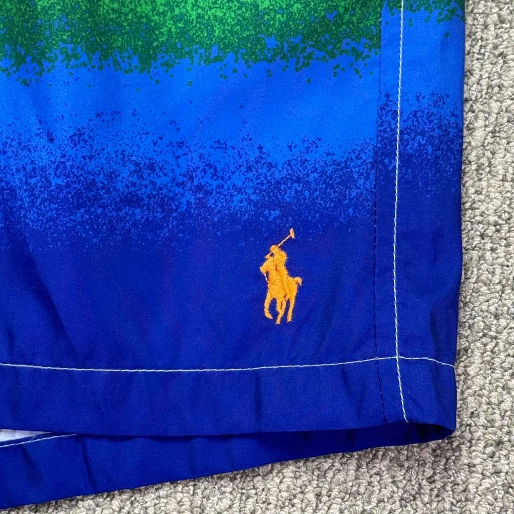 Polo Ralph Lauren Mens Swim Trunks Large Rainbow Gradient NWOT Swimwear